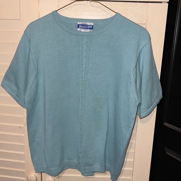 Pendleton short sleeve lightweight cotton sweater - Picture 1 of 4